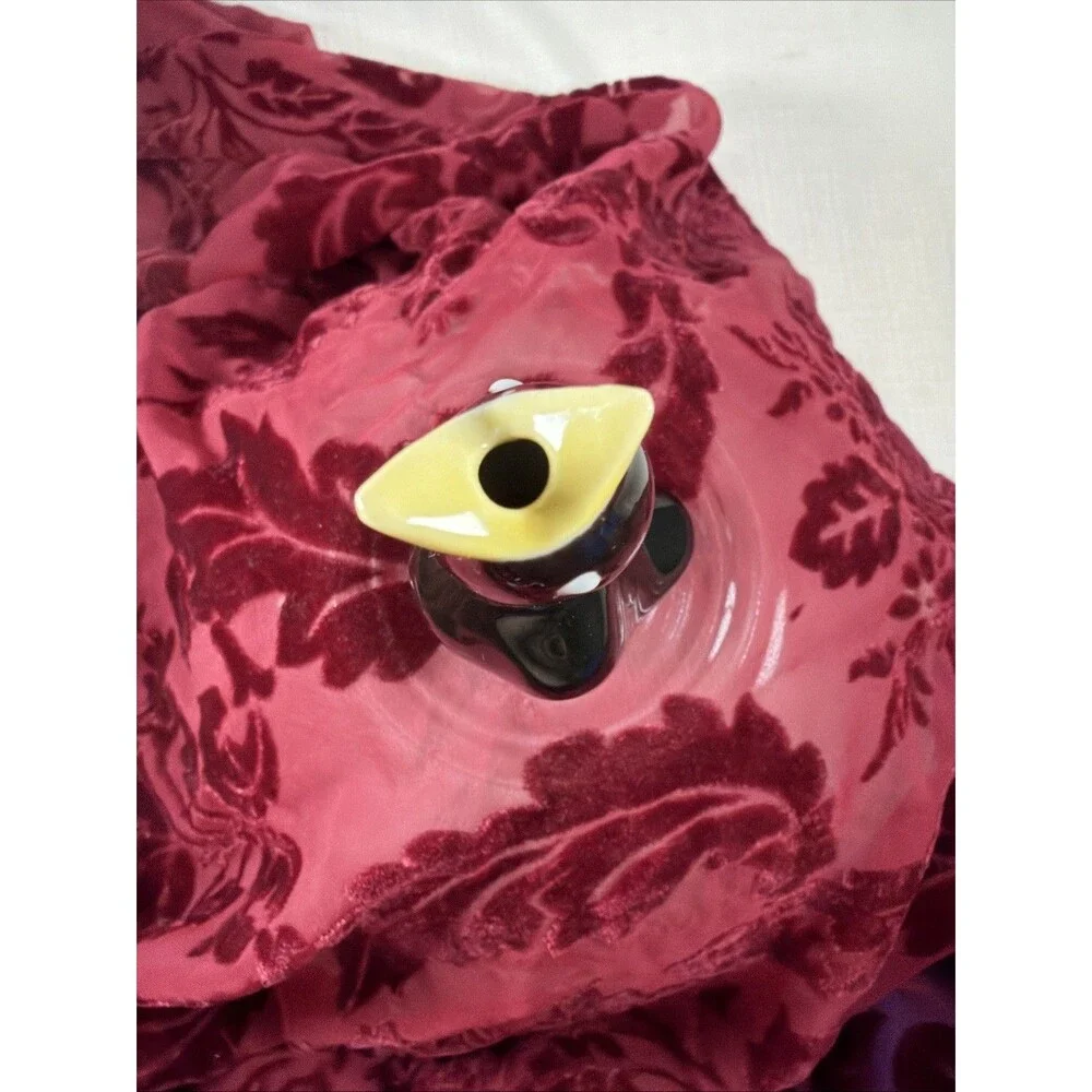 Vintage Style Ceramic Blackbird Pie Funnel / Vent